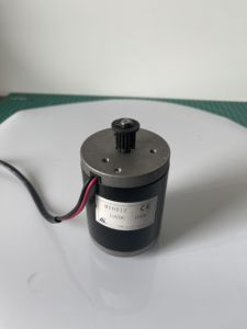 Motor MY6812 de CC de 150W/120W/100W 12V/24V de alta velocidad con polea de correa, motor de escobillas pequeño para scooter doble - Product Image 6