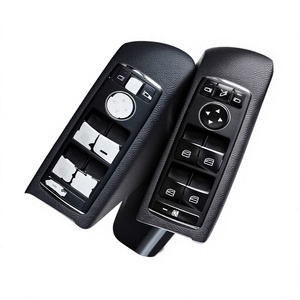 สำหรับเมอร์เซเดส เบนซ์ GLK300 E260 W204 C180 CLA GLA สติ๊กเกอร์ไวนิลตกแต่งภายในรถยนต์ ฝาครอบสวิตช์กระจกไฟฟ้า - Product Image 5