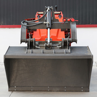 Mini-chargeuse compacte sur chenilles à moteur diesel, hydraulique à haut débit, pour la construction, service de location, livraison gratuite