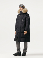 Veste d'hiver décontractée pour homme, 90% duvet, avec capuche en fourrure, coupe-vent et imperméable, manteau long épais, coupe-vent 123