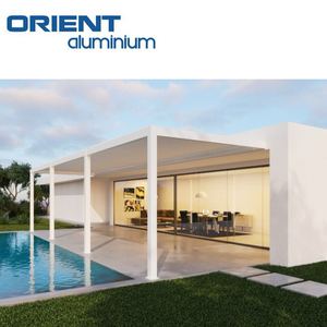 Gazebo d'extérieur 3*3 3*4 3*5 4*6m, étanche bioclimatique, pergola à <span class=keywords><strong>louvre</strong></span> en aluminium blanc, automatique, patio, arrière-cour - Product Image 3