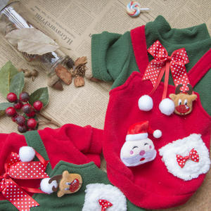 ملابس عائلية متطابقة للكريسماس بتصميم فاخر وجميل للشتاء، دافئة وناعمة وقابلة للتنفس، بألوان أحمر وأخضر للكلاب - Product Image 6