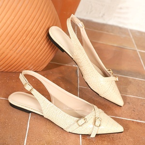 Damen Korean Cross Strap Sling back Sandalen Mode Casual Pointed Toe Flache Schuhe Damen Sommer Herbst Leicht gewicht Ballerinas - Product Image 4