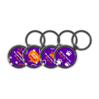 Imprimé personnalisé QR Code Porte-clés RFID Epoxy NFC Pet Tag ID Dog Tag Programmable URL T5577 1K Puce pour l'adhésion Cartes de visite