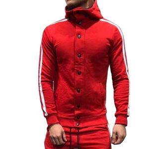 Chaqueta de chándal en blanco al por mayor de fábrica de diseño OEM, ropa deportiva personalizada para hombre, chándal de fútbol liso - Product Image 2