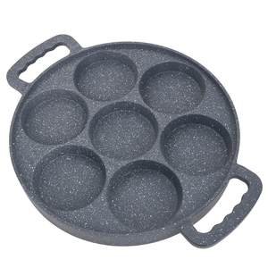 Produttore di <span class=keywords><strong>pentole</strong></span> 7 fori per Pancake in ghisa antiaderente con <span class=keywords><strong>servizio</strong></span> di campionamento - Product Image 1