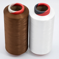Fil de polyester DTY HIM/NIM 100/36 teint en masse haute ténacité SD AA GRADE pour la couture et la broderie