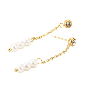 ต่างหูมุกแบบห้อย 49 มม. โซ่ทองประดับมุกเทียม สวมใส่ได้ทุกวัน - Product Image 5