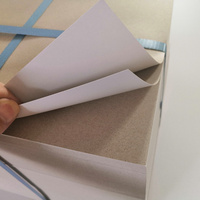 Boîte en carton duplex de haute qualité, taille personnalisée, fabricant chinois, dos gris/dos blanc