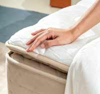 Matelas hybride à ressorts ensachés, compressé sous vide, enroulé dans une boîte, livraison rapide, taille twin, queen, king