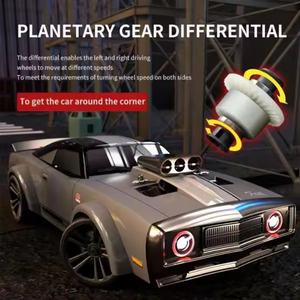 SJY-Q142 1:16 Scale High Speed Racing Drift Car with LED <b>Light</b> 50KM/H 4WD 2.4G RC Car Boy Toy - Product Image 4