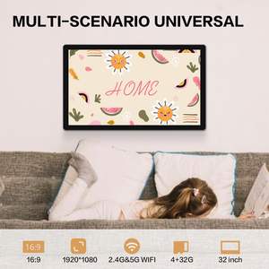 Cansolink 32インチ スマートスクリーン Android タッチスクリーン 内蔵スピーカー 2.0MPカメラ 4G 32G デジタルサイネージ 商用向け - Product Image 5