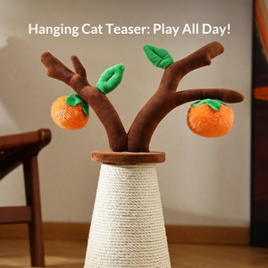 Rascador Vertical para Gatos con Cuerda de Cáñamo para un Rascado Duradero, Diseño de Árbol <span class=keywords><strong>del</strong></span> Dinero, Juguete para Gatos para Aliviar el Aburrimiento - Product Image 3