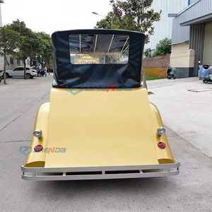 Nuevo y Popular Auto Eléctrico Clásico Amarillo con Capota Negra, Vehículo Eléctrico Personalizado de Alta Calidad para Viajes de Placer - Product Image 5