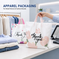 Sac de Courses Personnalisé en PE en Stock, Sac en Plastique avec Votre Logo, Sac Cadeau en Plastique avec Poignées