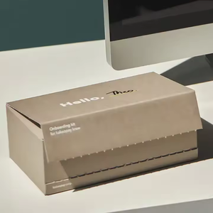 Boîte d'expédition en carton personnalisée avec logo, bande adhésive à déchirer, auto-adhésive, pour envoi postal, rose avec fermeture éclair - Product Image 6