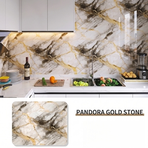 Panneaux muraux 3D auto-adhésifs en PVC marbré géométrique moderne, imperméables, à peler et coller, pour <span class=keywords><strong>comptoir</strong></span> de <span class=keywords><strong>cuisine</strong></span> et étagère de salle de bain - Product Image 3