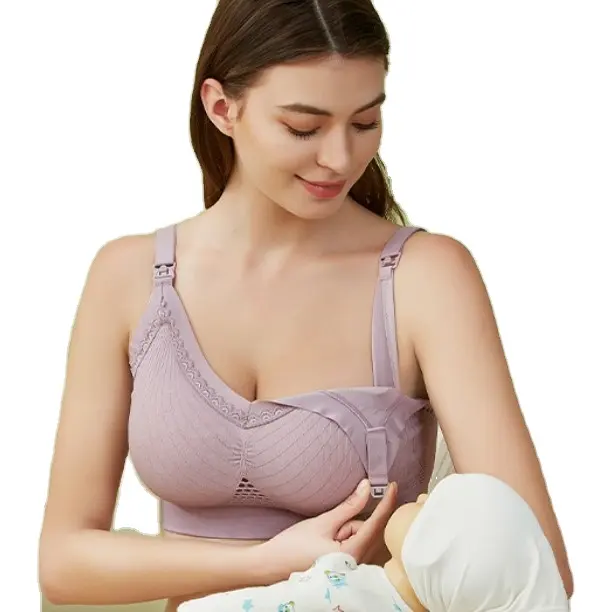 Sujetador de lactancia con relleno extraíble para mujer, ropa de maternidad Sexy