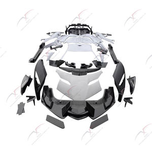 Kit de Carrocería para <span class=keywords><strong>Lamborghini</strong></span> <span class=keywords><strong>Aventado</strong></span> Modificado Estilo Veneno, Parachoques Delantero de Fibra de Carbono Semi, Capós, Difusor Trasero, Mejora del Kit de Carrocería - Product Image 2