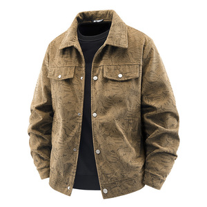 Nouvelle Veste en Velours Côtelé Slim Fit pour Hommes Jeunes et d'Âge Moyen 2025 – Manteau Tendance Style Lapel Décontracté avec Fermeture Éclair pour l'Automne - Product Image 2