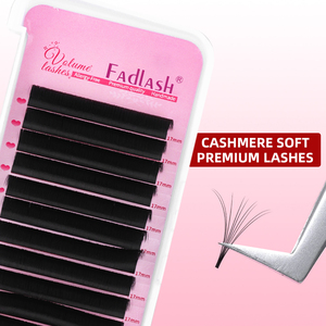 Custom 0.05mm Dark Black Lashes Individual Faux <strong>Eyelash</strong> <strong>Extension</strong> Matte Cashmere Lash Tray Mega Volume Handmade Soft <strong>Extensions</strong> - Product Image 2