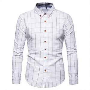 Camisa Casual de Alta Calidad para Hombre, Talla Grande, Estilo Ropa de Trabajo, Otoño, Popelina, Manga Larga, Corte Ajustado, Transpirable y Ecológica - Product Image 4