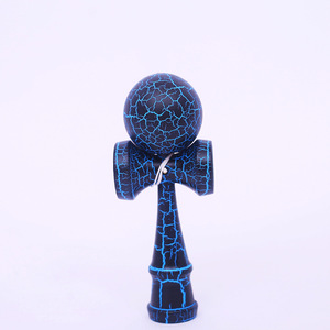 Vente chaude transfrontalière : Jouets éducatifs Kendama japonais en bois craquelé de 6 cm, série complète, avec boule de compétences et épée en jade - Product Image 5