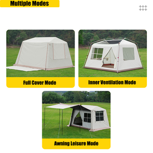 YGY, tienda familiar para acampar al aire libre, gran 6,0, configuración instantánea, revestimiento de PU negro de 3000mm + tela Oxford, un dormitorio para toldo de Villa - Product Image 6