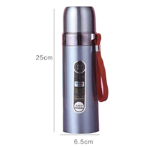 Vente en gros Thermos Bullet Fiole à vide Tasse de gymnastique thermique 500ML Bouteille de sport isolée Acier inoxydable 304 avec sangle - Product Image 4