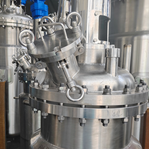 Tangki fermentasi baja tahan karat industri 100L-800L kecepatan tinggi agitasi jus uap pemanas reaktor 2000L mesin - Product Image 3