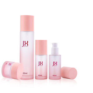 Wholesale luxury skincare packaging cosmetic pump glass bottle cosmetic cream bottle with plastic pump