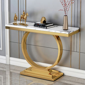 Nueva llegada China al por mayor oro Retangular consola mesa estilo <span class=keywords><strong>italiano</strong></span> Bar entrada decorativa estilo minimalista consola Mesa - Product Image 4