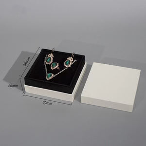 New Arrival Customized logo Bracelet Jewelry <b>Box</b> Necklace Earring Set Packaging <b>Box</b> High-end Top and Bottom Cover Jewelry <b>Box</b> - Product Image 5