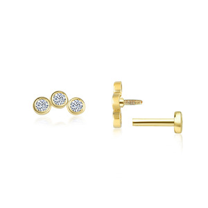 <span class=keywords><strong>Orecchini</strong></span> Piercing <span class=keywords><strong>per</strong></span> il corpo di alta gioielleria con zirconi rotondi 925 in argento Sterling Tragus Labret Lip Medusa conchiglia <span class=keywords><strong>per</strong></span> donna <span class=keywords><strong>uomo</strong></span> - Product Image 3