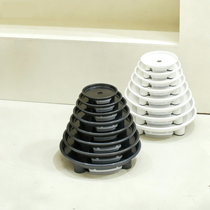 Bandeja Circular Blanca Profunda N.º 4 para Macetas, con Reservorio de Agua, Base de Plástico PP de Doble Capa Resistente, Bandeja de Goteo para Macetas - Product Image 2