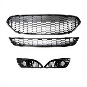 Nouvelle calandre avant en maille nid d'abeille avec trous traversants en ABS pour <span class=keywords><strong>Fiesta</strong></span> <span class=keywords><strong>ST</strong></span> 2013-2016 - Product Image 1