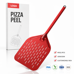 Pala per <span class=keywords><strong>Pizza</strong></span> in Alluminio OEM ODM <span class=keywords><strong>Rossa</strong></span>, Certificata FDA LFGB, Spatola per <span class=keywords><strong>Pizza</strong></span> Personalizzabile in Colore e Manico, Pala Rettangolare per Girare la <span class=keywords><strong>Pizza</strong></span> - Product Image 1