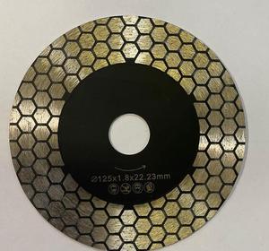 Endüstriyel 125mm 5in sıcak basın sinterlenmiş elmas testere bıçağı sert porselen mermer seramik karo taş için 45 derece kesme diski - Product Image 1