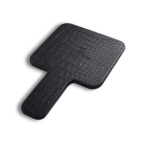 Wholesale Personalized Makeup Hand Held PU Leather <b>Square</b> French Elegance Cosmetic <b>Mirror</b> Make up <b>Mirror</b> - Product Image 4