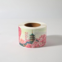 Autocollant adhésif rectangulaire personnalisable en papier kraft de haute qualité résistant à l'eau et à l'huile, impression UV, étiquette de logo durable