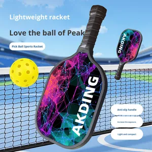 Juego de Raquetas de Pickleball de Madera con Mango Antideslizante Ligero y Área de Golpeo Ampliada, para Deportes al Aire Libre y Playa, con Pelota - Product Image 1