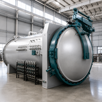 Autoclave Compuesto NADCAP CE para Componentes de Antena con 500 ℃   Sistema de Calefacción y Refrigeración de Agua Uniforme