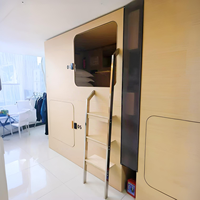 Lits superposés de luxe à capsule avec casier de ventilation insonorisés pour hôtels et auberges de jeunesse Pods de confidentialité pour adultes