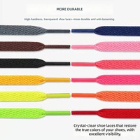 Lacets de chaussures personnalisables de haute qualité, largeur 8 mm, simple couche, longueur 50-200 cm, 57 couleurs, plats, décontractés, en polyester Yuanhang Flat 1