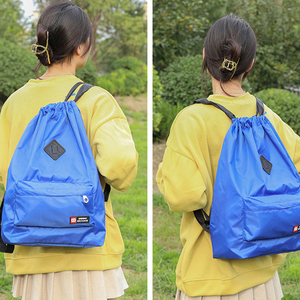 Customizable Water Resistant String Backpack Lightweight Sports Gym <b>Bag</b> <b>Drawstring</b> Backpacks for Men and Women - Product Image 3