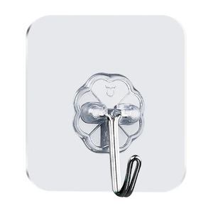 Aoniu 6cm Traceless Plum Sticky <strong>Hooks</strong> Transparent <strong>Wall</strong> <strong>Hook</strong> Multi-functional Self Adhesive Sticky <strong>Hooks</strong> - Product Image 1