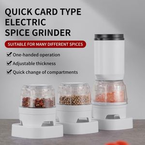 New Rechargeable Spicy <b>Pepper</b> Mill Automatic Electric Salt and <b>Pepper</b> Mill <b>Grinder</b> Set with 2 - 6 Container - Product Image 2