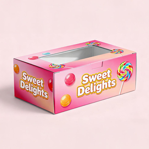 Boîtes d'emballage personnalisées en carton écologique de qualité alimentaire pour cadeaux de mariage, fêtes, <span class=keywords><strong>desserts</strong></span> et bonbons - Product Image 1