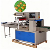 Machine d'emballage alimentaire horizontale semi-automatique TX350 à bande électrique pour biscuits, pain, gâteaux, sacs, film d'emballage