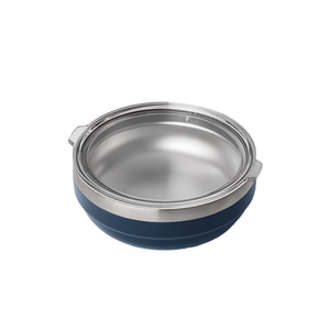 Stainless Steel Eco-Friendly Portable Outdoor Dinnerware <b>Set</b> with Bowl Lid Utensils (Spoon/Fork/Knife/Chopsticks) Navy Blue - Product Image 1